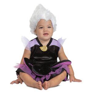 Disney Baby Ursula Infant Costume By Disguise Inc Velvet & Tulle Dress 6-12M